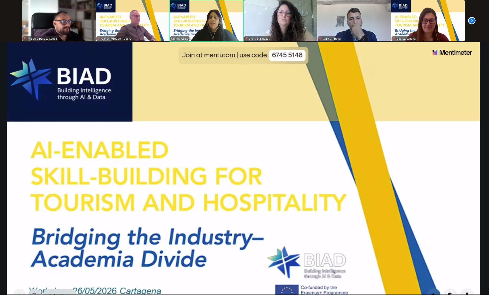 COGITTRM/ACARMITT participa como entidad experta en una sesión del Proyecto Europeo BIAD sobre digitalización, inteligencia artificial y talento turístico